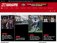 Tablet Screenshot of analyzedsports.com